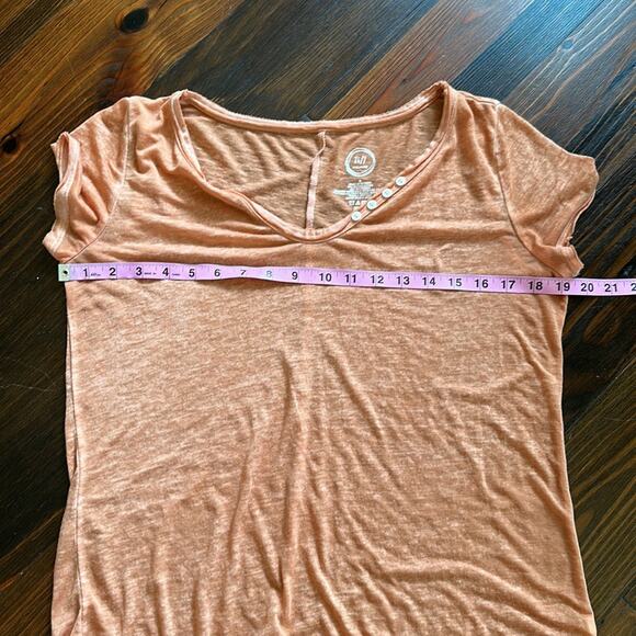 Maurice’s | Women’s Orange Burn Out Tee | Size Small | 0697 - Picture 6 of 8